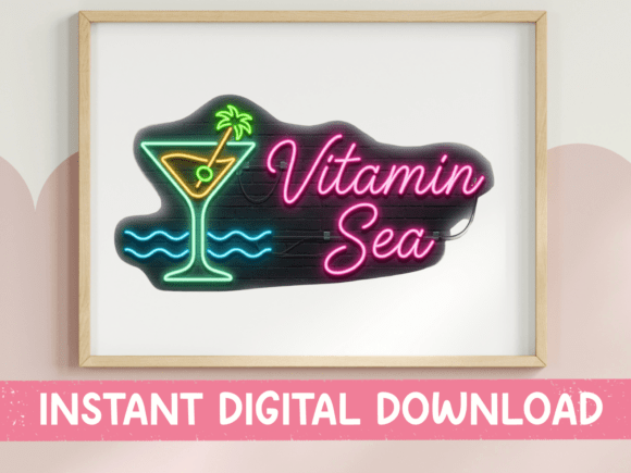 Download Vitamin Sea Neon Bar Sign Design - Neon bar Collection