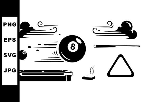 Download Billiard Game Elements with Eight Ball C - Game elements Collection