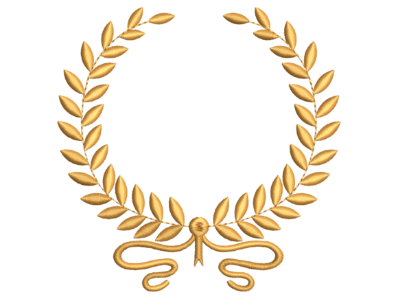 Download Golden Laurel Bow Wreath Frame - Premium Resources