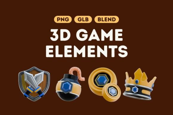 Download Epic 3D Game Elements Bundle Set 2 - Game elements Collection