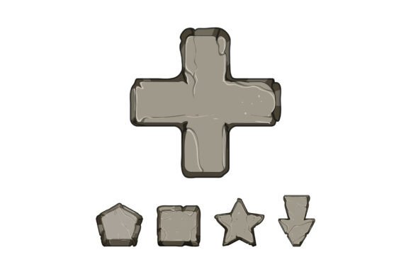 Download Stone Game Elements for User Interface D - Game elements Collection