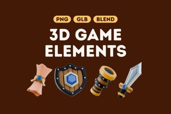 Download Epic 3D Game Elements Bundle Set 4 - Game elements Collection