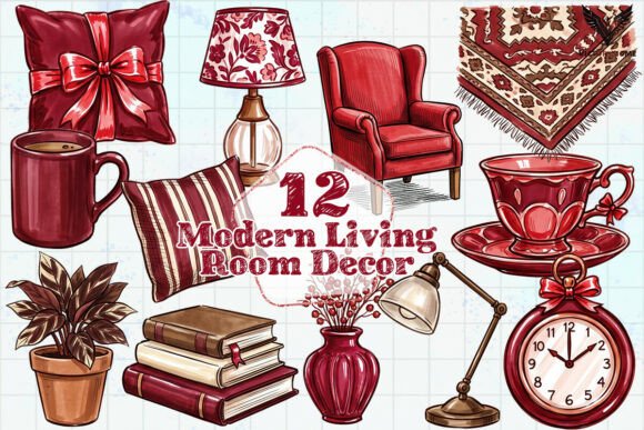 Download Modern Living Room Decor PNG - Modern Collection